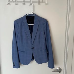 Banana Republic Blue Plaid Blazer